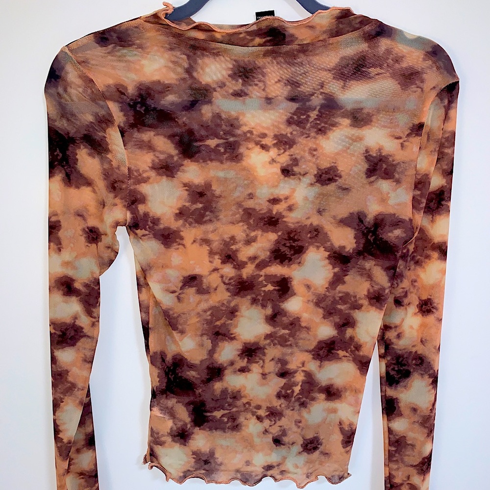 Mesh High Neck Top